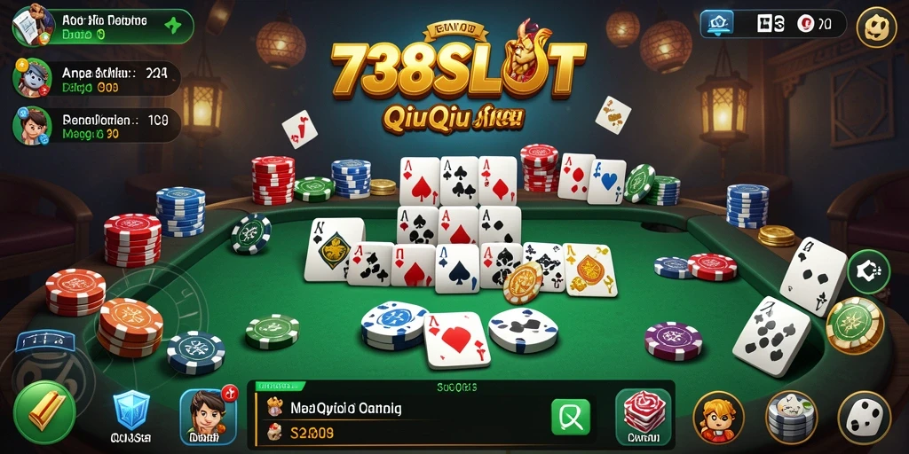 Gameplay menarik dari aplikasi 738SLOT dengan tema QiuQiu.