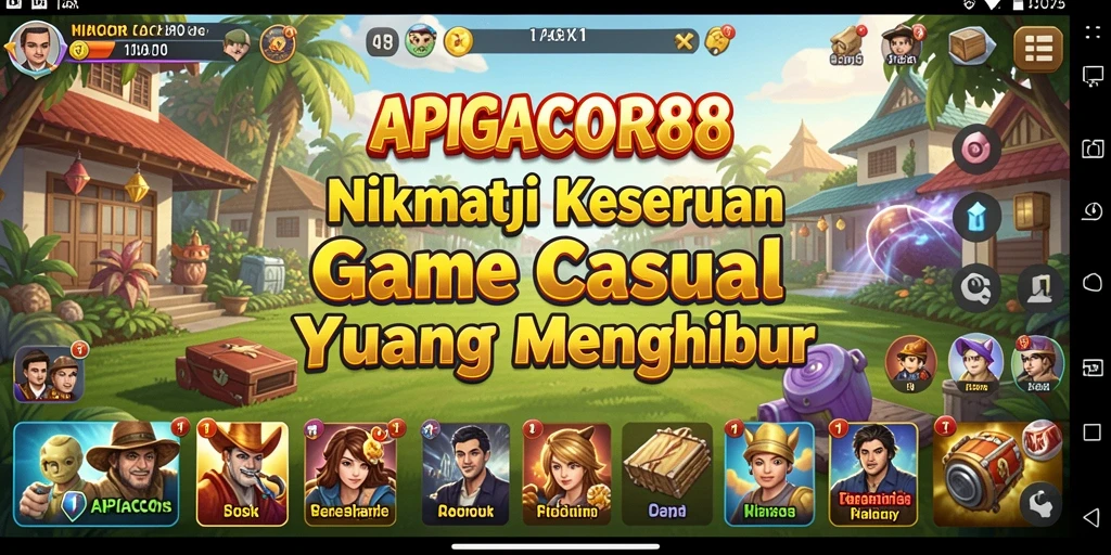 Screenshot utama APIGACOR88 menunjukkan gameplay yang seru dan menarik.