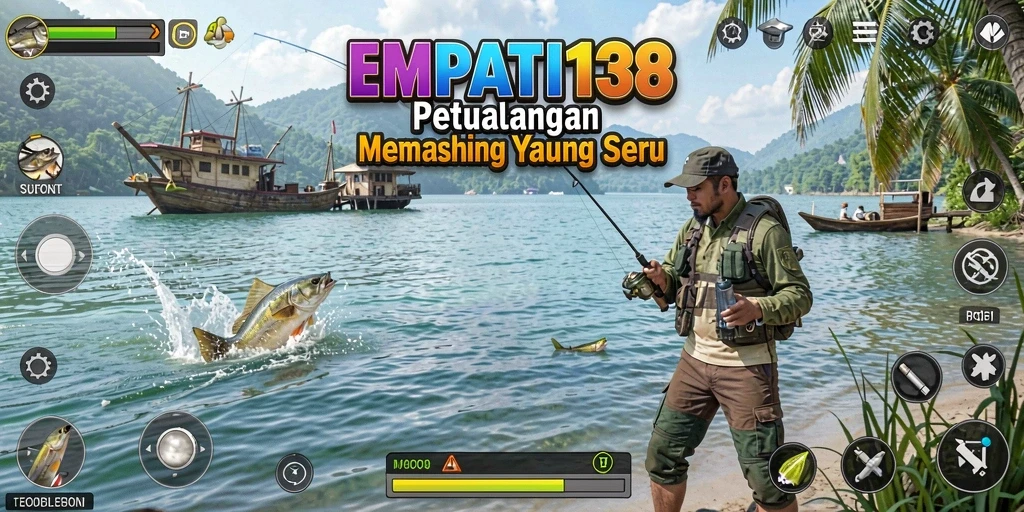 Screenshot gameplay seru dari EMPATI138 saat memancing ikan.