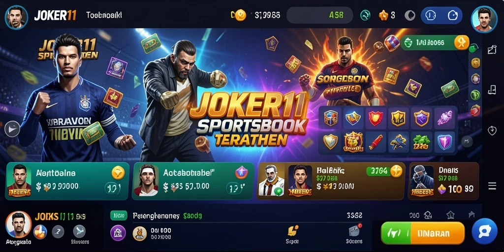 Tampilan gameplay <strong>JOKER11</strong> saat melakukan taruhan olahraga secara langsung.