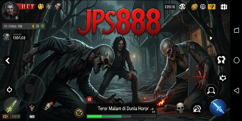 Gameplay JPS888 menampilkan atmosfir horor yang mencekam dan menegangkan.