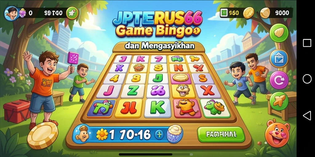Tampilan gameplay Bingo yang menarik di JPTERUS66.