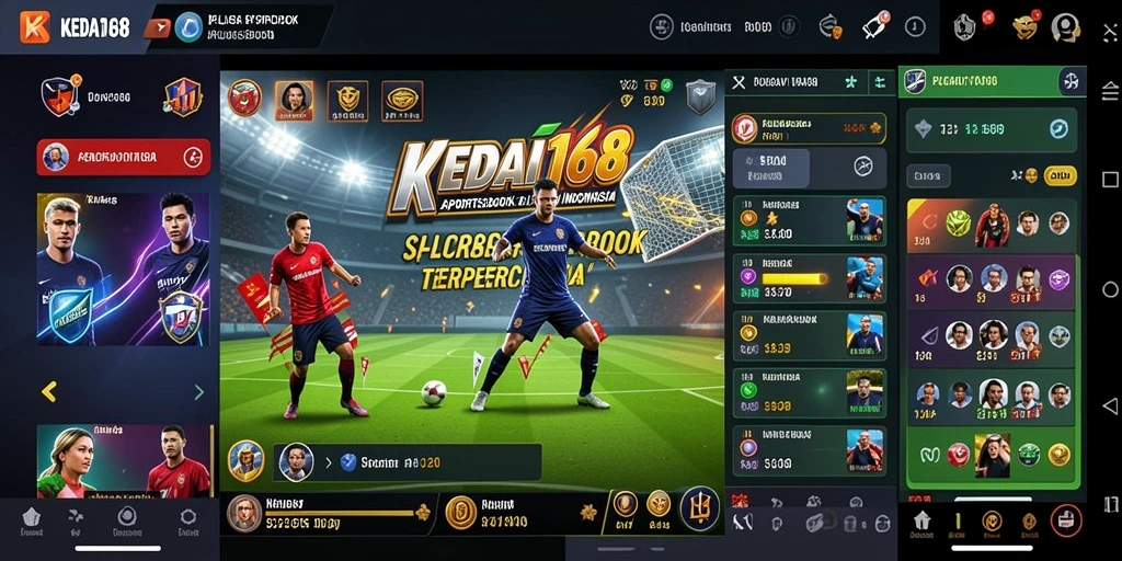 Tampilan gameplay menarik di aplikasi KEDAI168 untuk taruhan olahraga.
