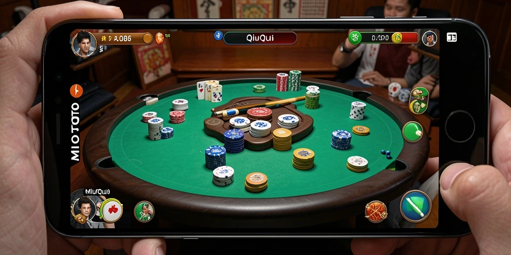 Tampilan gameplay yang seru dari MIOTOTO QiuQiu.