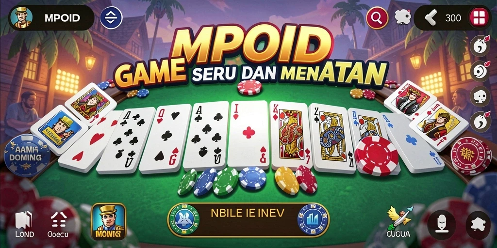 Tampilan menarik dari gameplay Domino MPOID yang mengasyikkan.