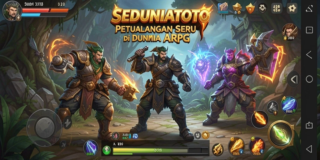 Screenshot gameplay SEDUNIATOTO menampilkan aksi pertarungan yang seru.