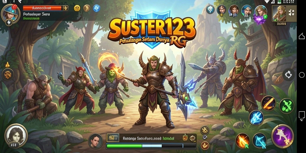 Tampilan gameplay RPG yang mendebarkan dan penuh aksi.
