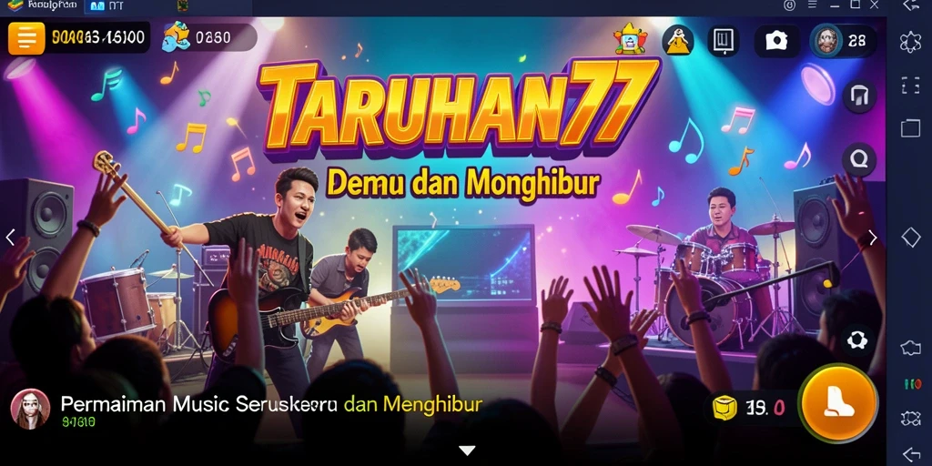 Tampilan gameplay TARUHAN77 yang penuh warna dan menarik.